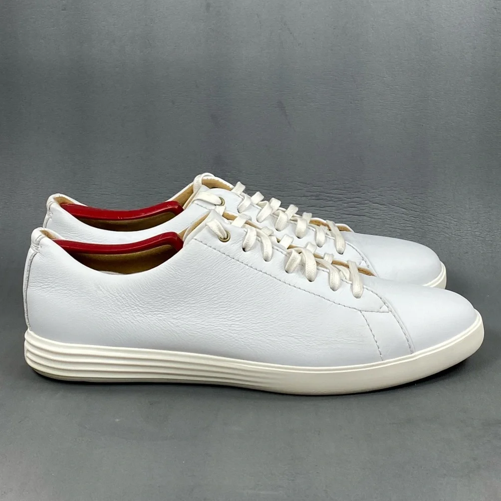 Men's Cole Haan Grand Crosscourt II Bone White Premium leather Sneaker size 9.5